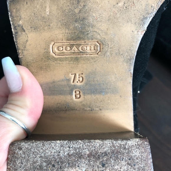 Authentic Coach knee high boots size 7.5 - Picture 2 of 2